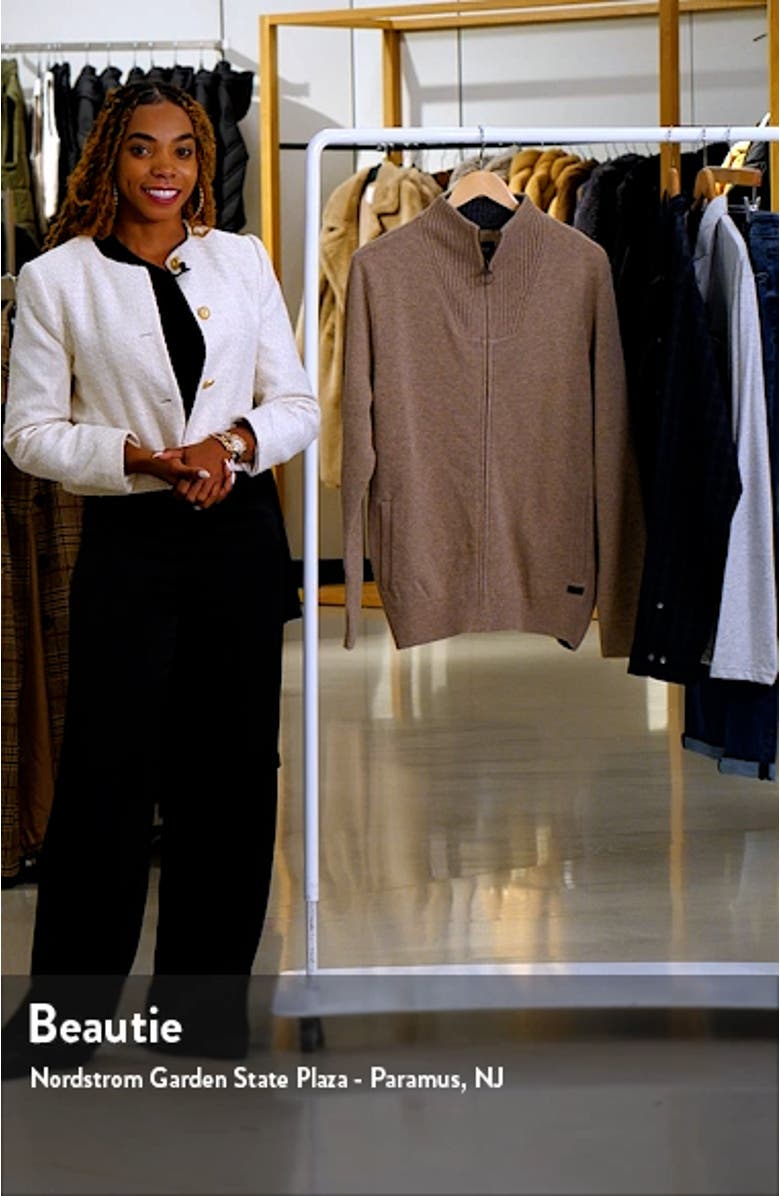 Wool Zip Cardigan, sales video thumbnail