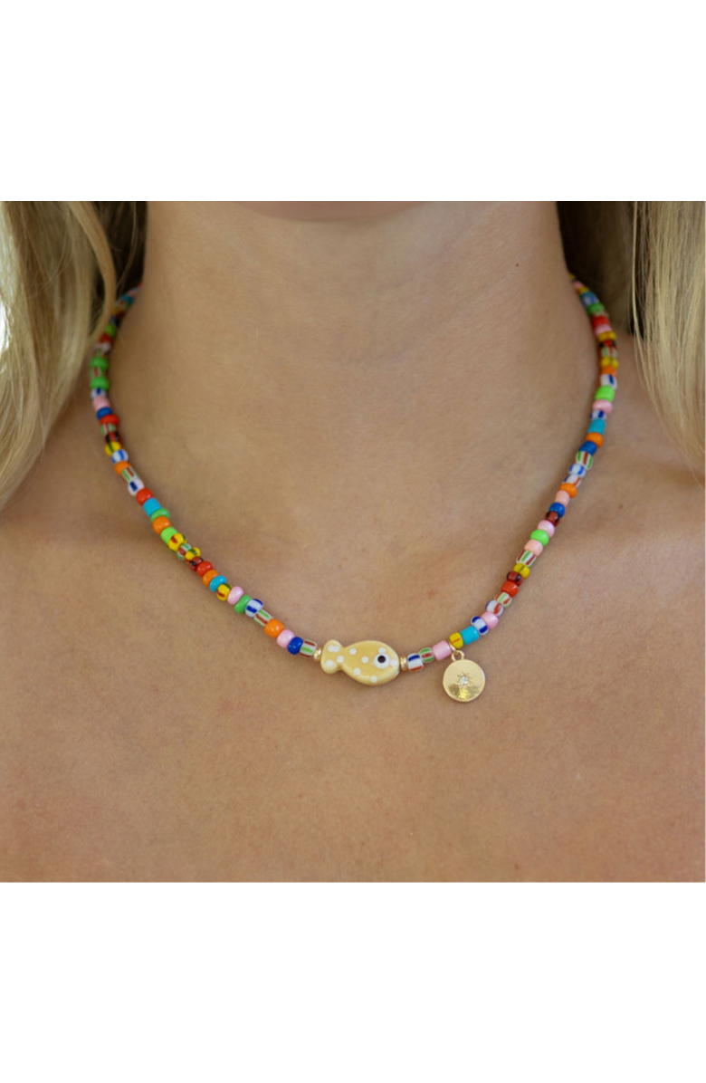 Erin McDermott Jewelry Maui Fish Necklace, Alternate, color, Red