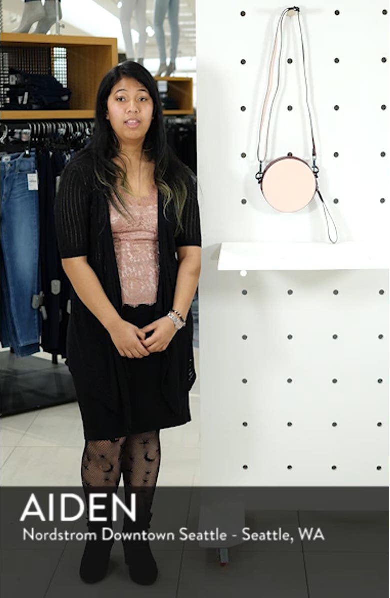 Faux Leather Colorblock Canteen Crossbody Bag, sales video thumbnail