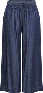 City Chic Mikayla Wide Leg Drawstring Denim Pants