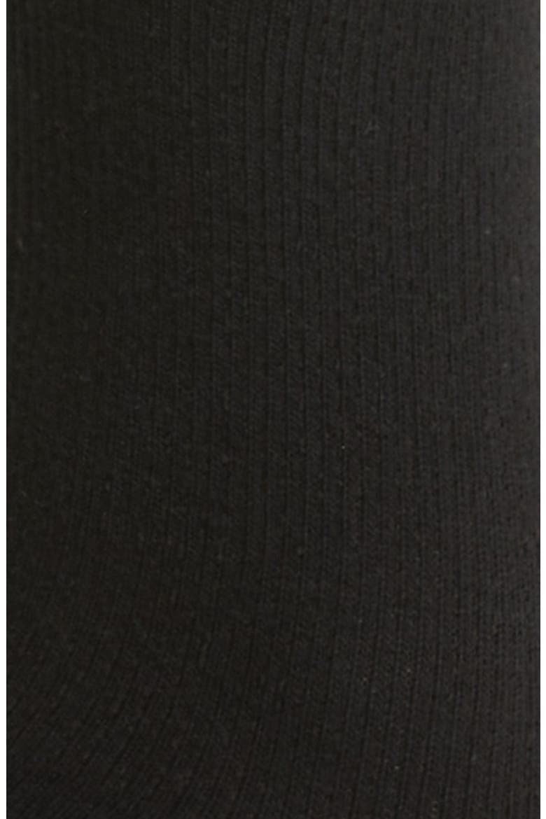 Karsyn Lettuce Edge Crew Socks, Alternate, color, BLK
