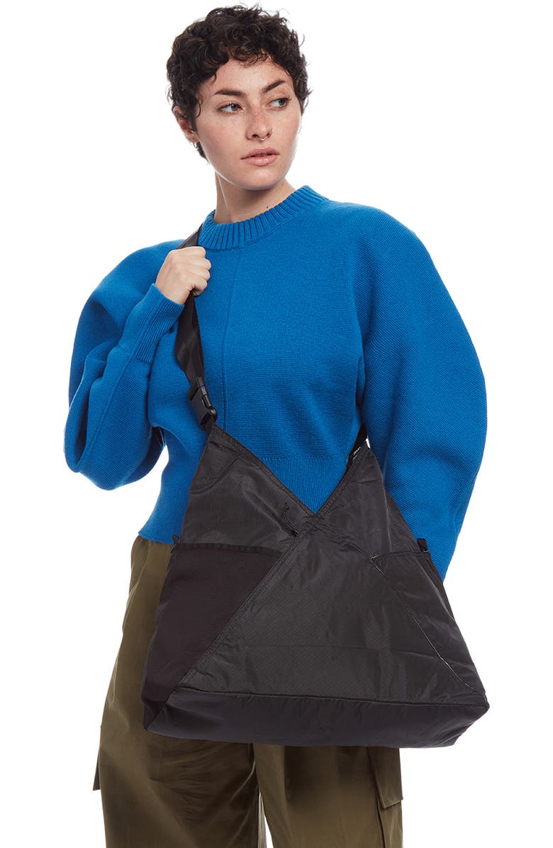 Baboon to the Moon Triangle Tote 18L, Alternate, color, Black