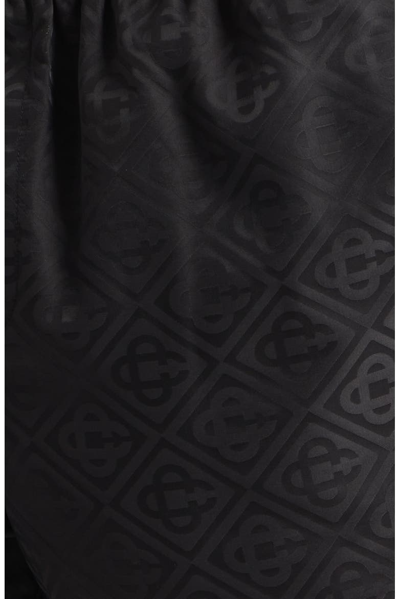 Diamond Logo Jacquard Swim Trunks, Alternate, color, MONOGRAM SWIM