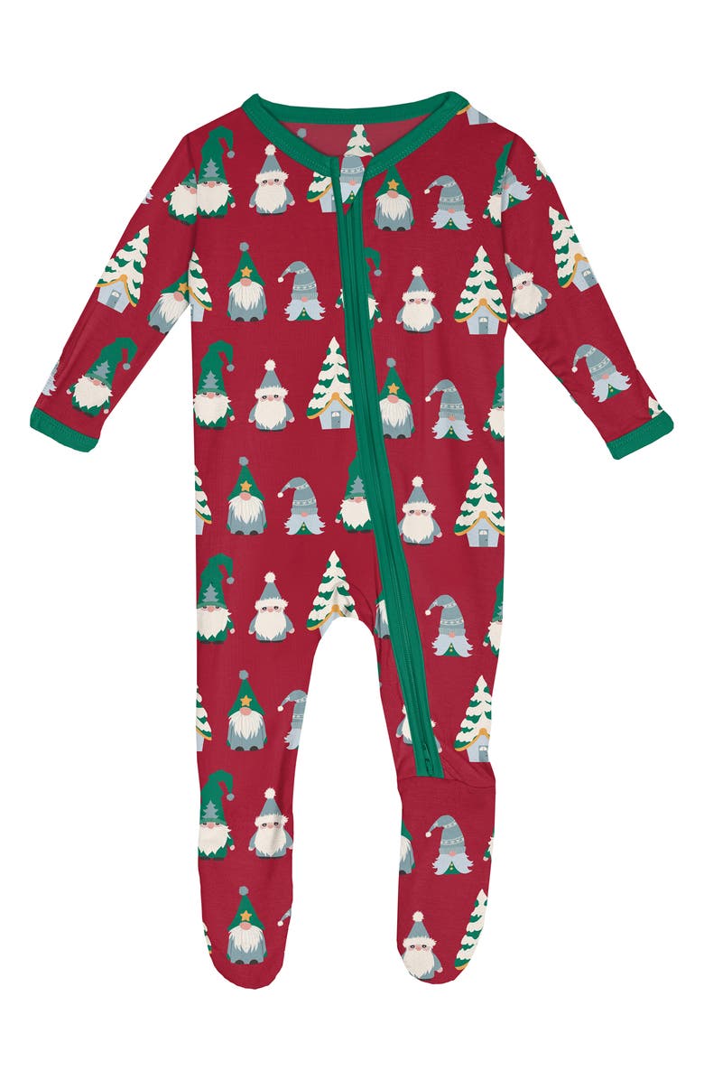 KicKee Pants Print Fitted One-Piece Pajamas, Main, color, 