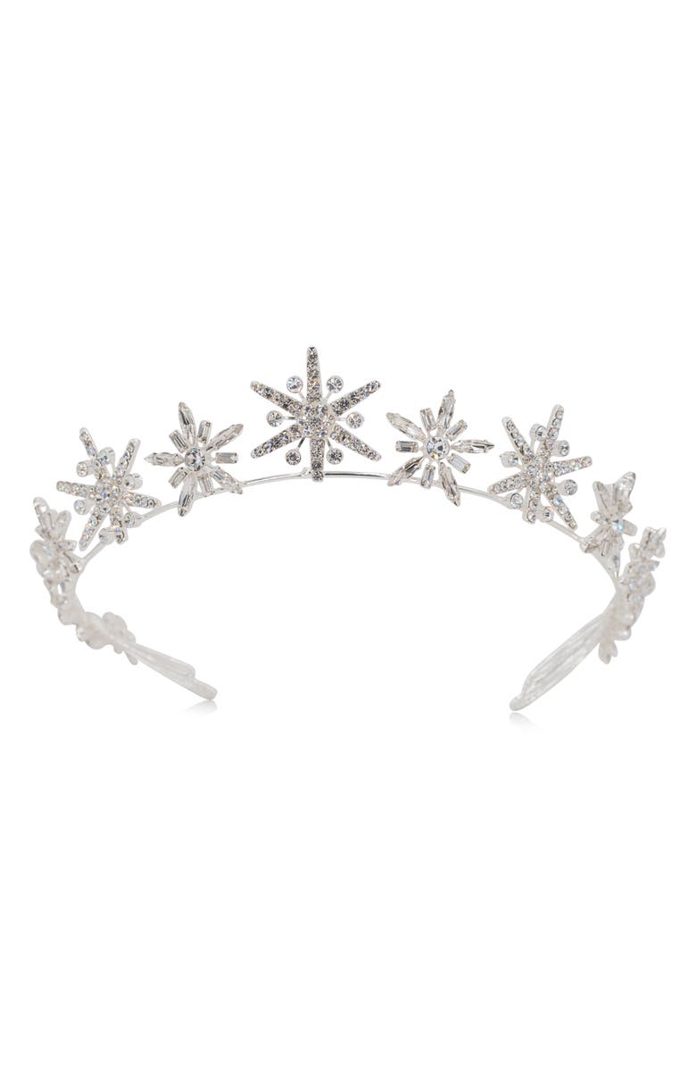 Brides & Hairpins Brinley Star Crown, Main, color, Silver