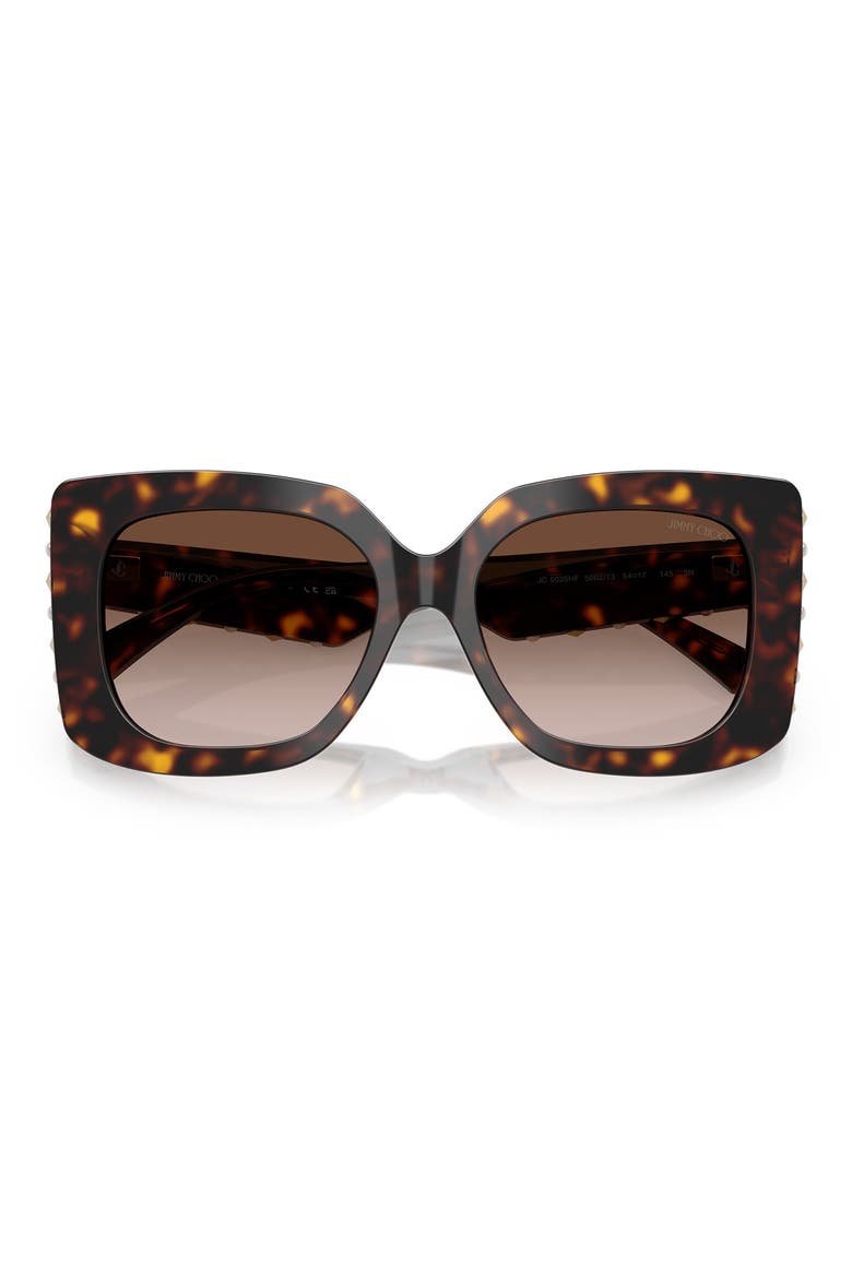 54mm Butterfly Sunglasses, Alternate, color, HAVANA