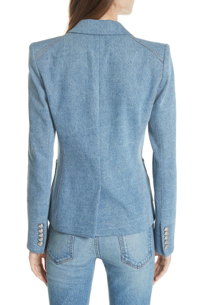 Caden Denim Dickey Jacket, Alternate, color, MID BLUE