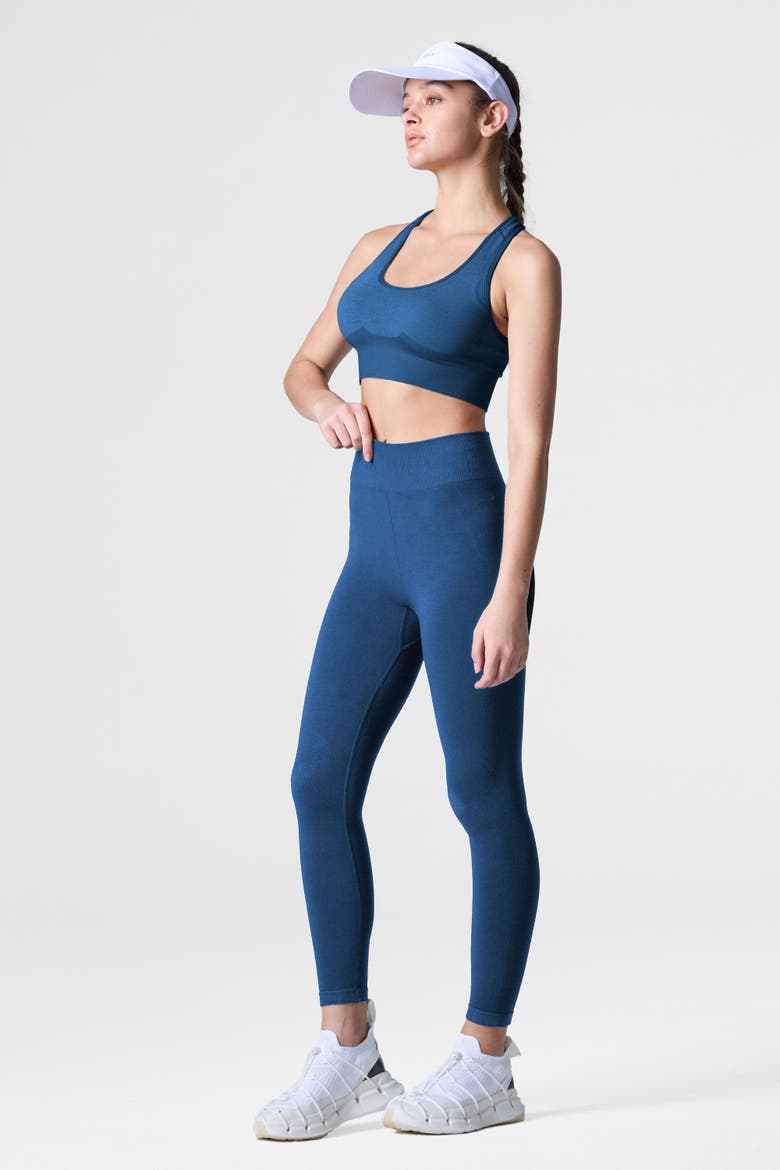 Women's Tech Merino Mid-Support Sports Bra, Alternate, color, Poseidon