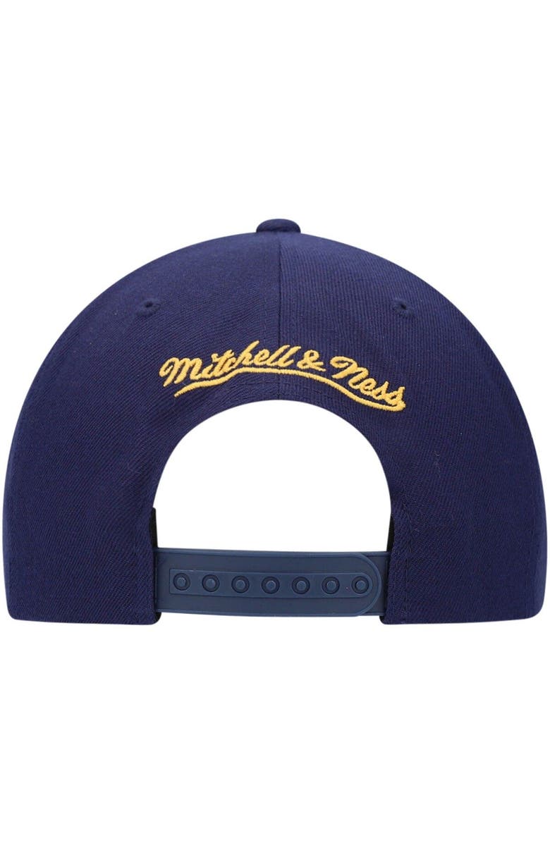 Mitchell & Ness Men's Mitchell & Ness Navy Denver Nuggets Team Ground Snapback Hat, Alternate, color, 