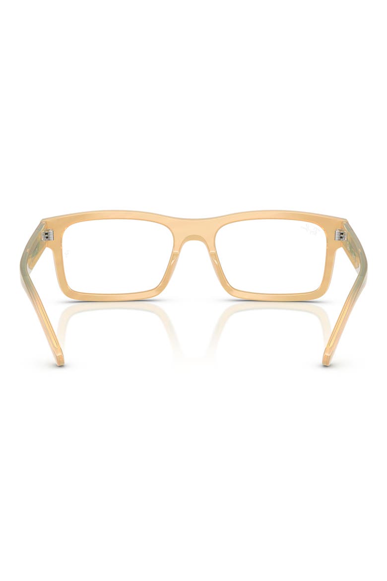 RB5435 54mm Rectangle Optical Glasses, Alternate, color, BROWN