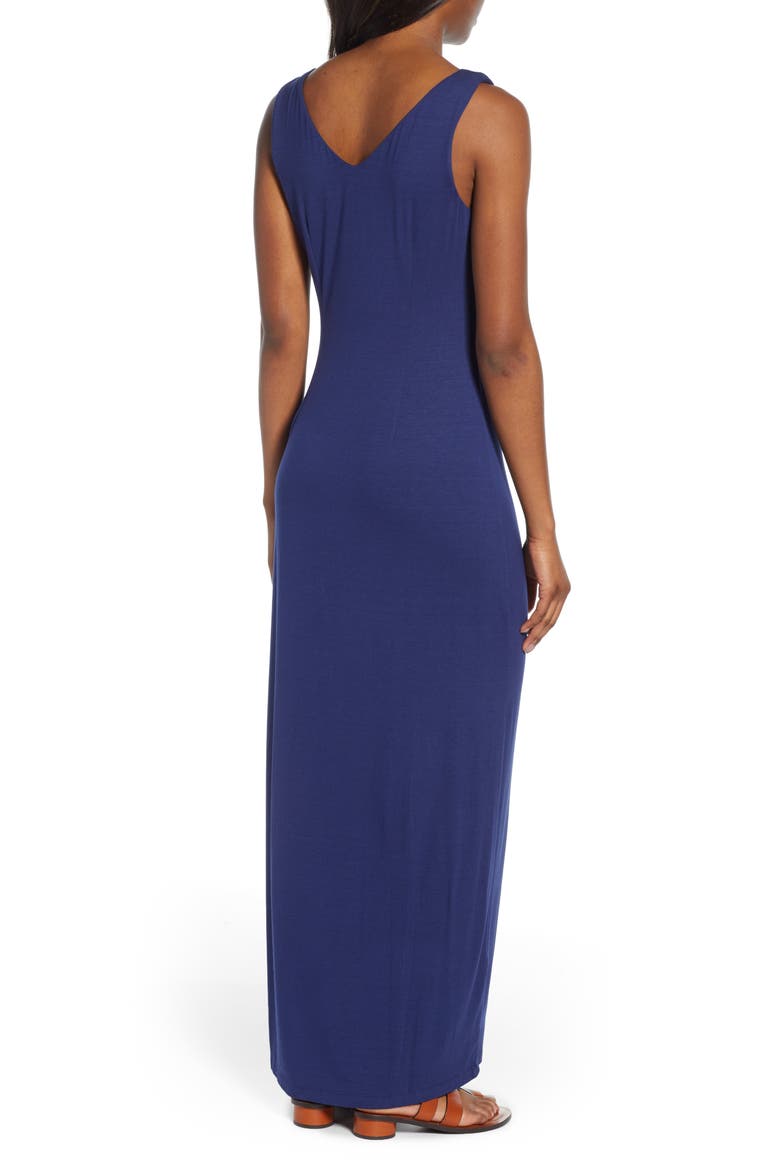 Tambour Maxi Dress, Alternate, color, ISLAND NAVY