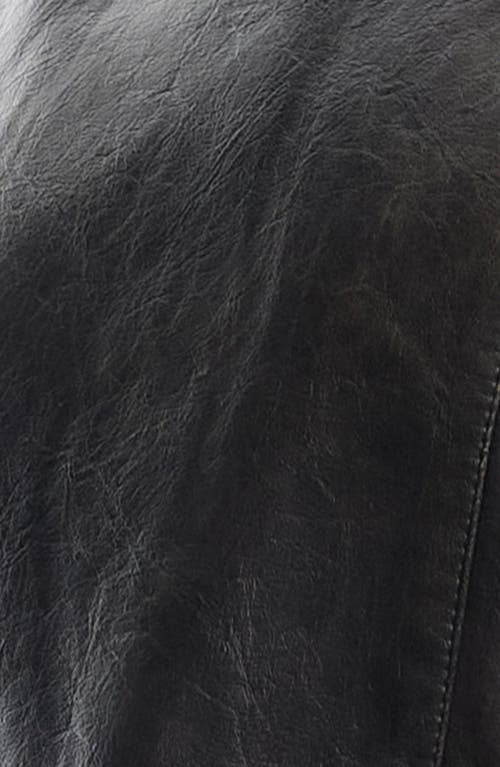 LIONESS LIONESS DRIFTWOOD FAUX LEATHER BOMBER JACKET