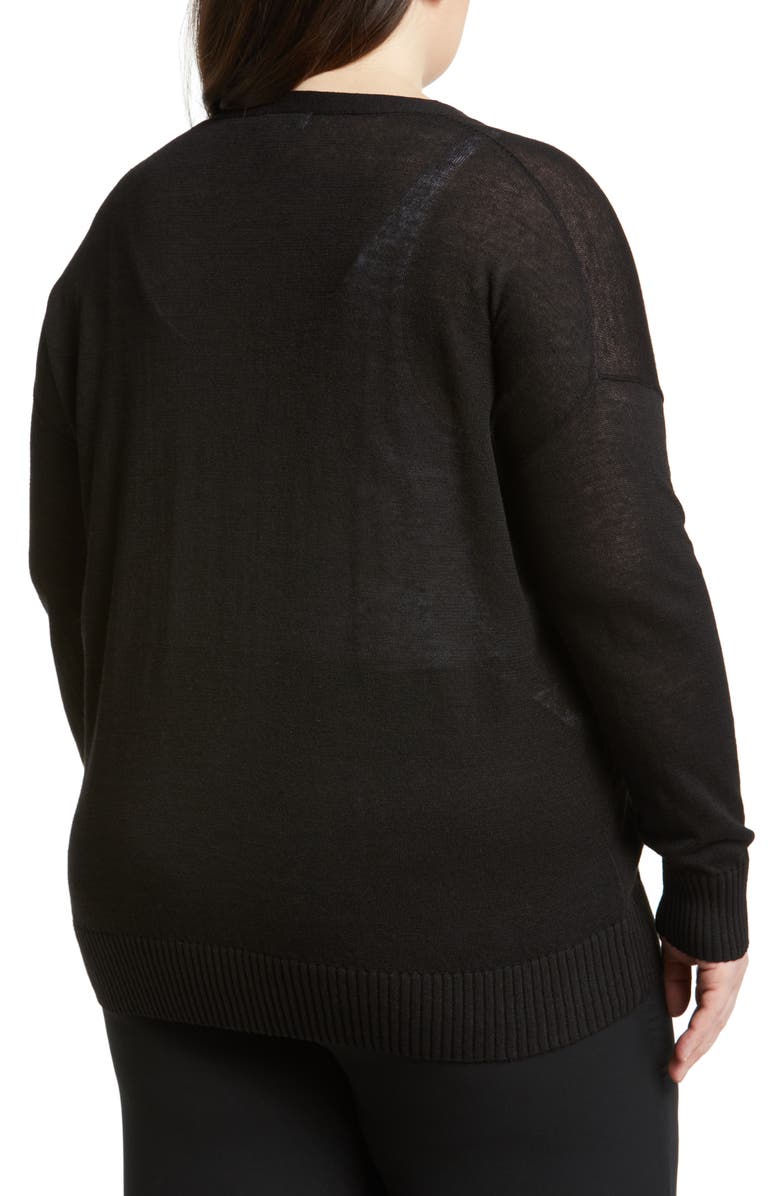 Nordstrom Linen Blend Cardigan, Alternate, color,