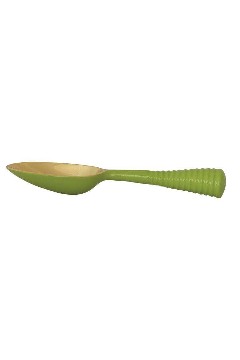Scoop with Ribbed Handle, Main, color, Green