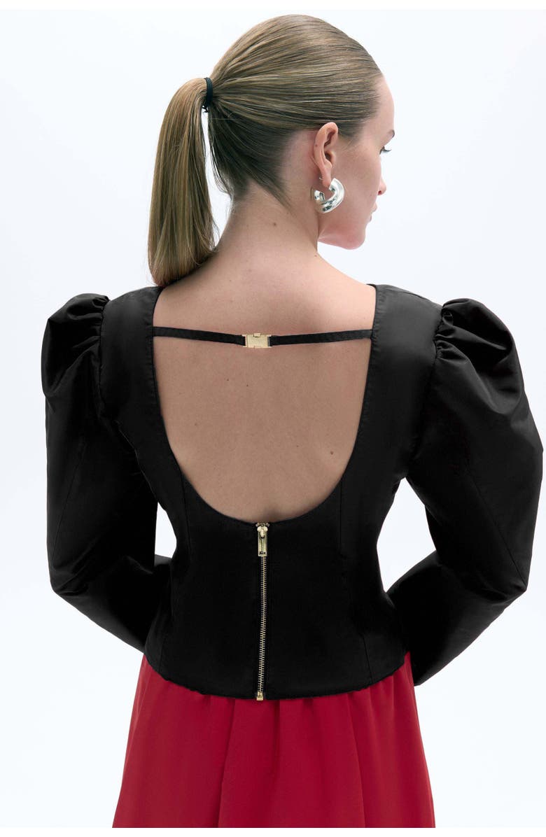 Nocturne Boat Neck Blouse, Alternate, color, 