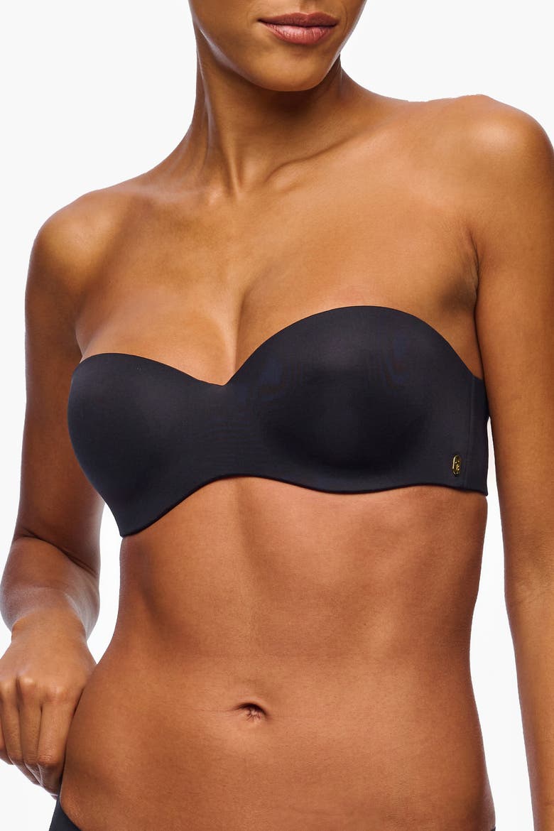Lisciante Strapless Bra, Main, color, BLACK