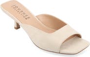 Journee Collection Larna Kitten Heel Mule - Wide Width