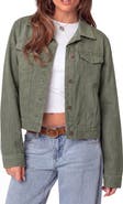 Menina Step Stretch Cotton Twill Trucker Jacket