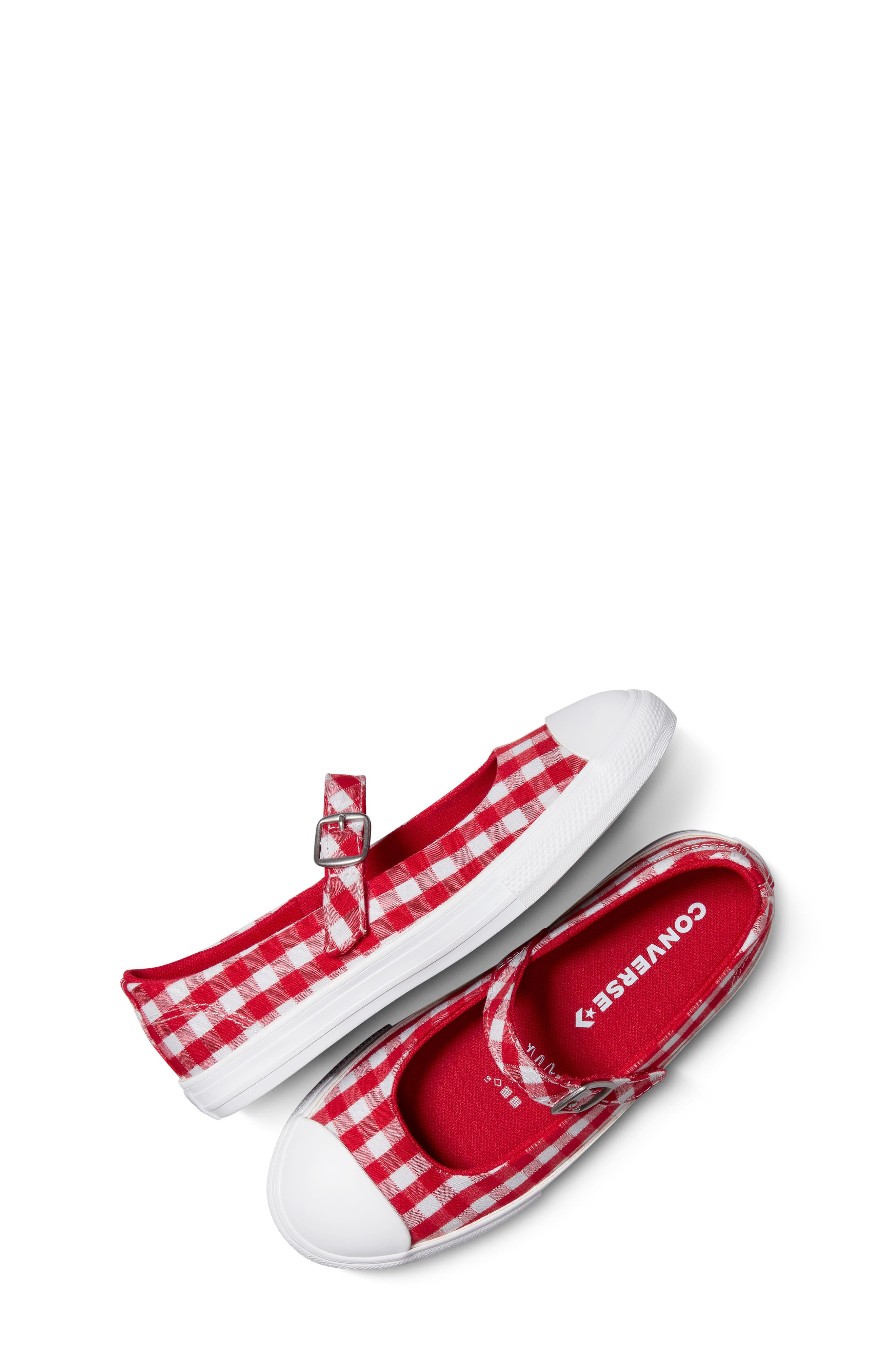 Converse Kids' Chuck Taylor All Star Dainty Mary Jane Sneaker, Alternate, color, Red/ Vintage White/ White