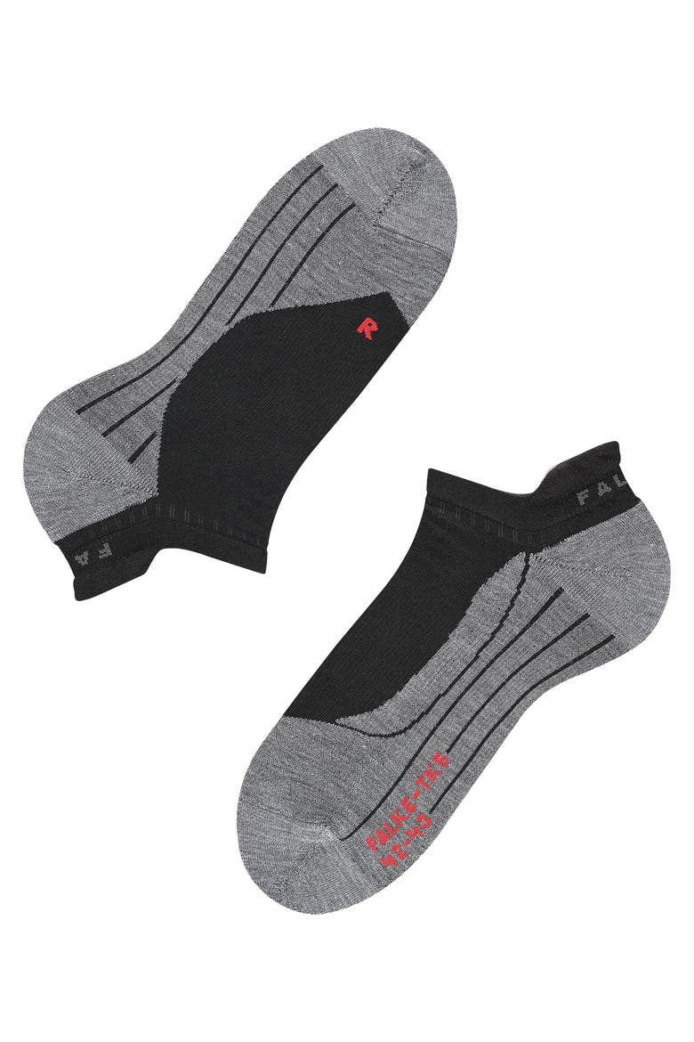 TK5 Wander Invisible Hiking Socks, Alternate, color, Black-Mix