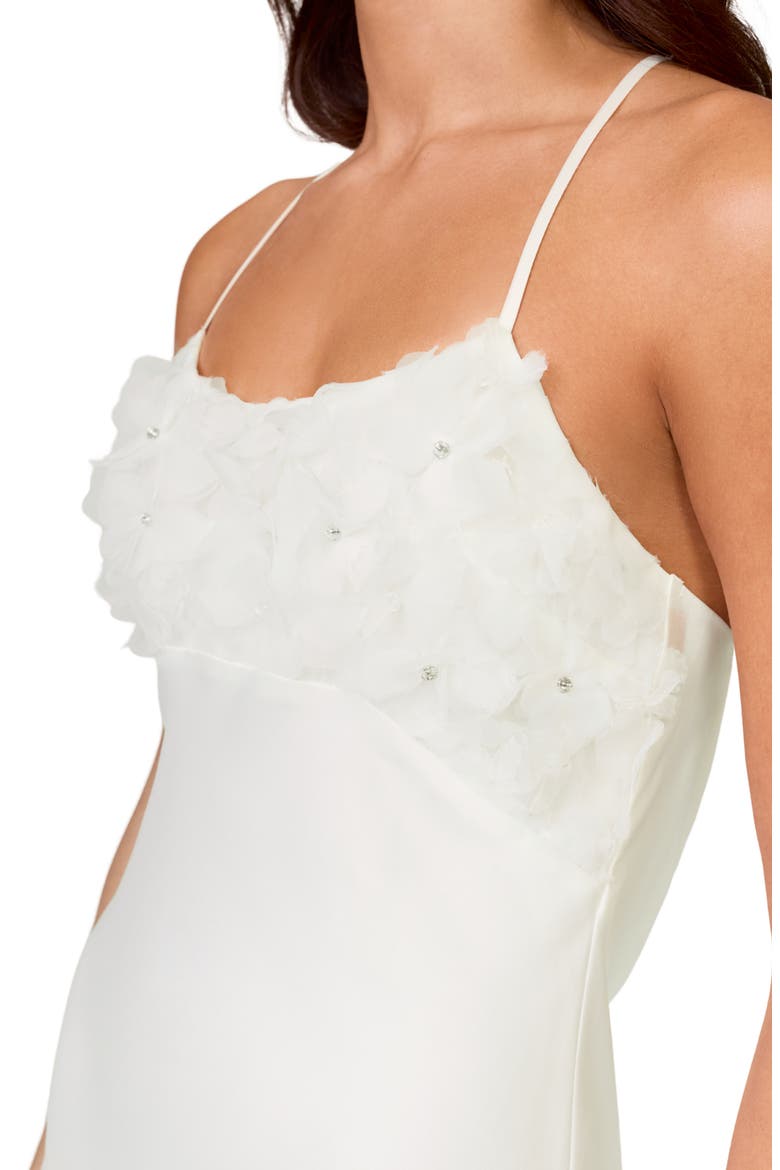 Haven 3D Organza Chemise, Alternate, color, IVORY
