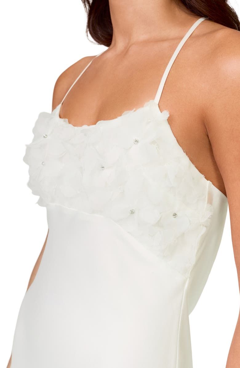 Rya Collection Haven 3D Organza Chemise, Alternate, color, Ivory