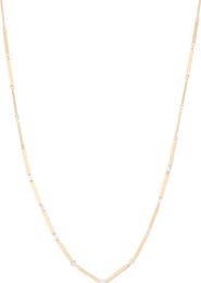 LANA 14K Gold Fancies Diamond Station Necklace