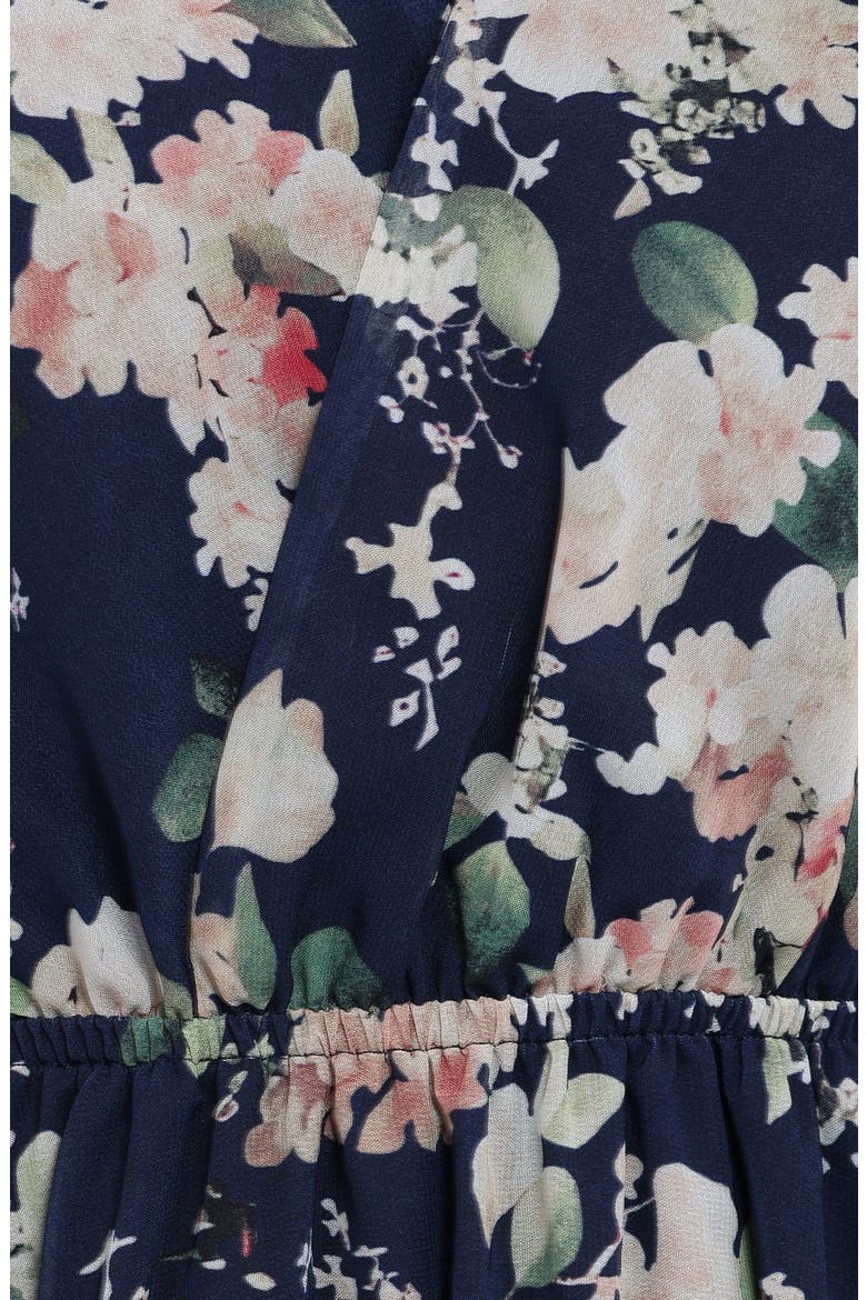 Anisa Long Sleeve Floral Maxi Dress, Alternate, color, NAVY FLORAL