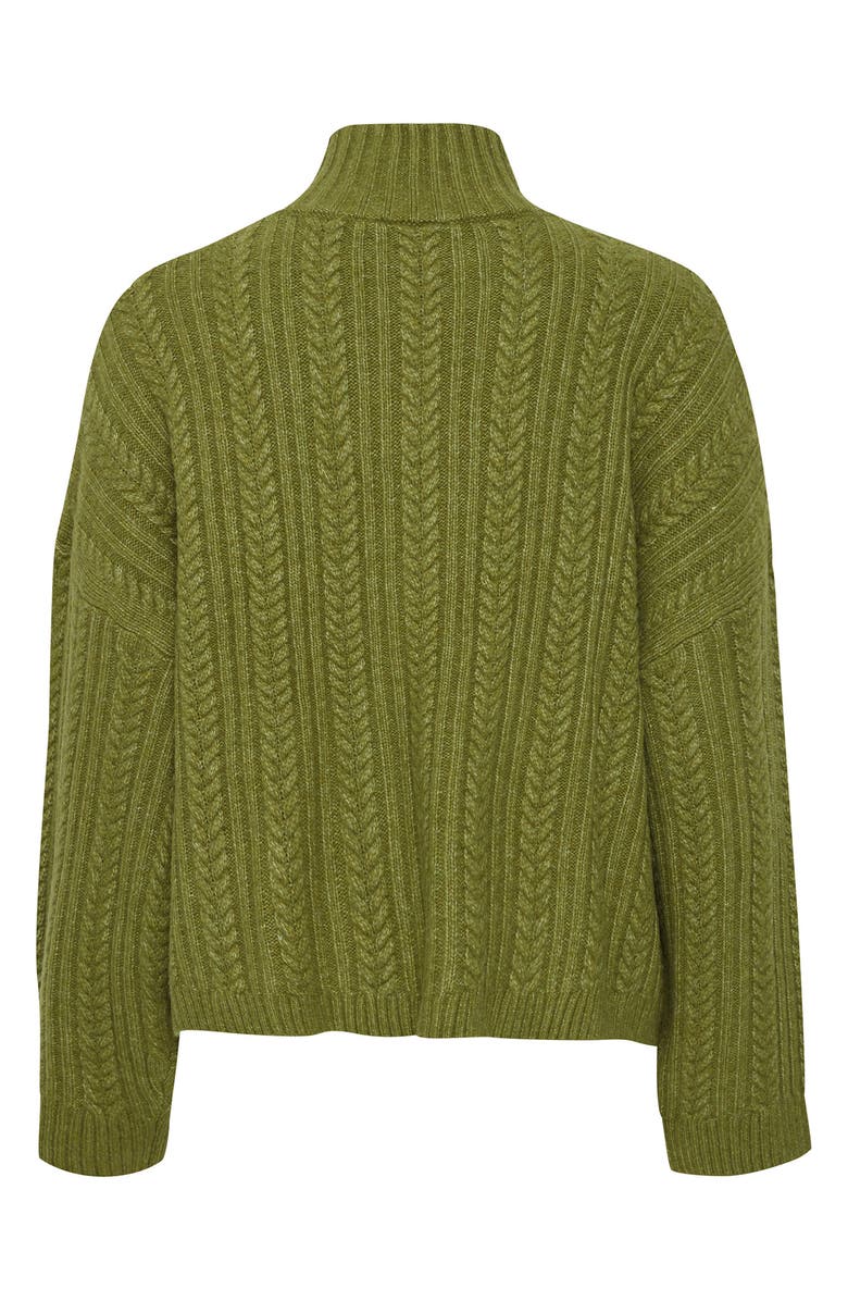 ICHI Turtleneck Sweater, Alternate, color, Mayfly