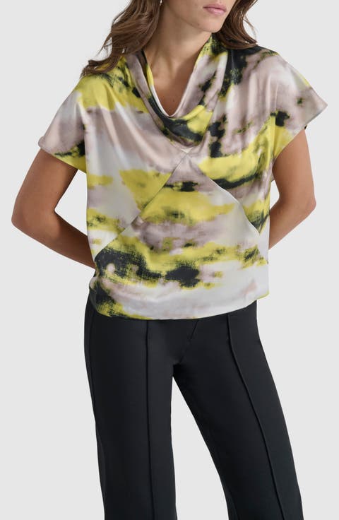 High Cowl Neck Top