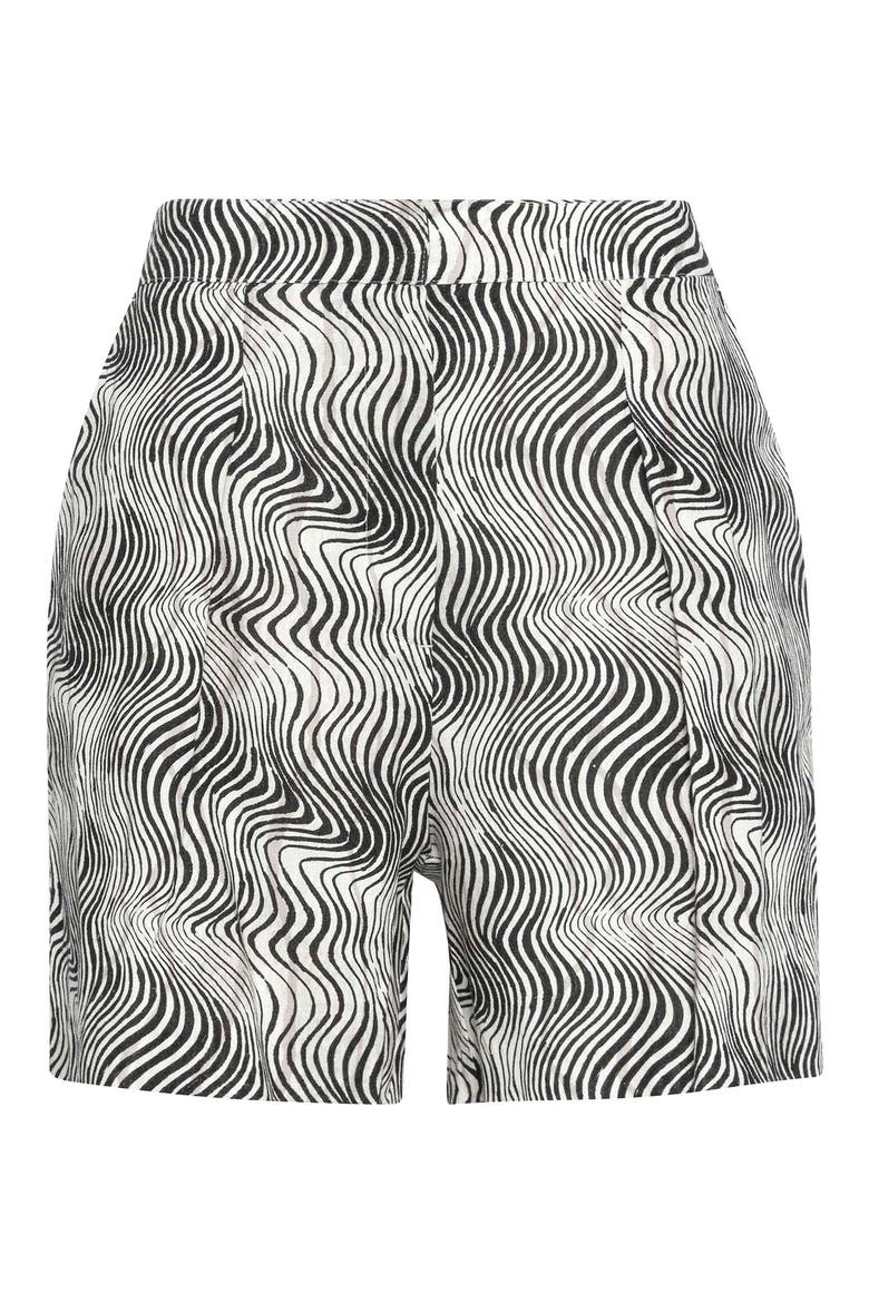 Romy Cotton Blend Shorts, Alternate, color, MONOCHROME PRINT