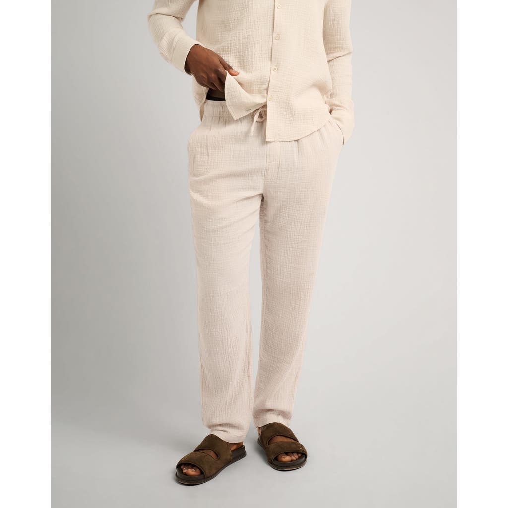 Onia Cotton Gauze Pull-on Pant In Gray