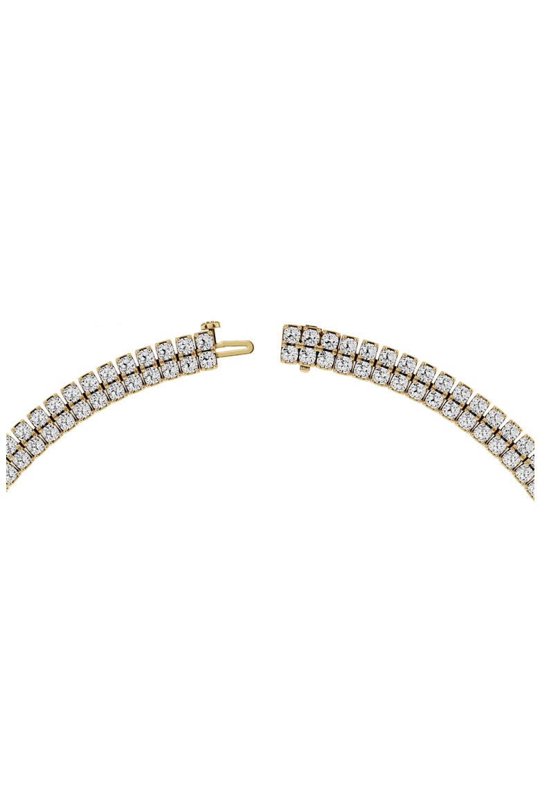 18K Gold Double Row Lab Created Diamond Necklace - 38.13 ctw (Nordstrom Exclusive), Alternate, color, 18K YELLOW GOLD
