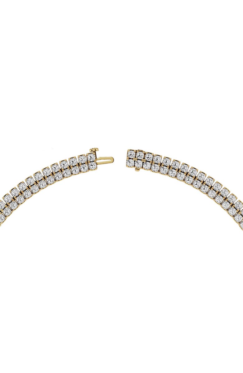 Jennifer Fisher 18K Gold Double Row Lab Created Diamond Necklace - 38.13 ctw, Alternate, color, 18K Yellow Gold