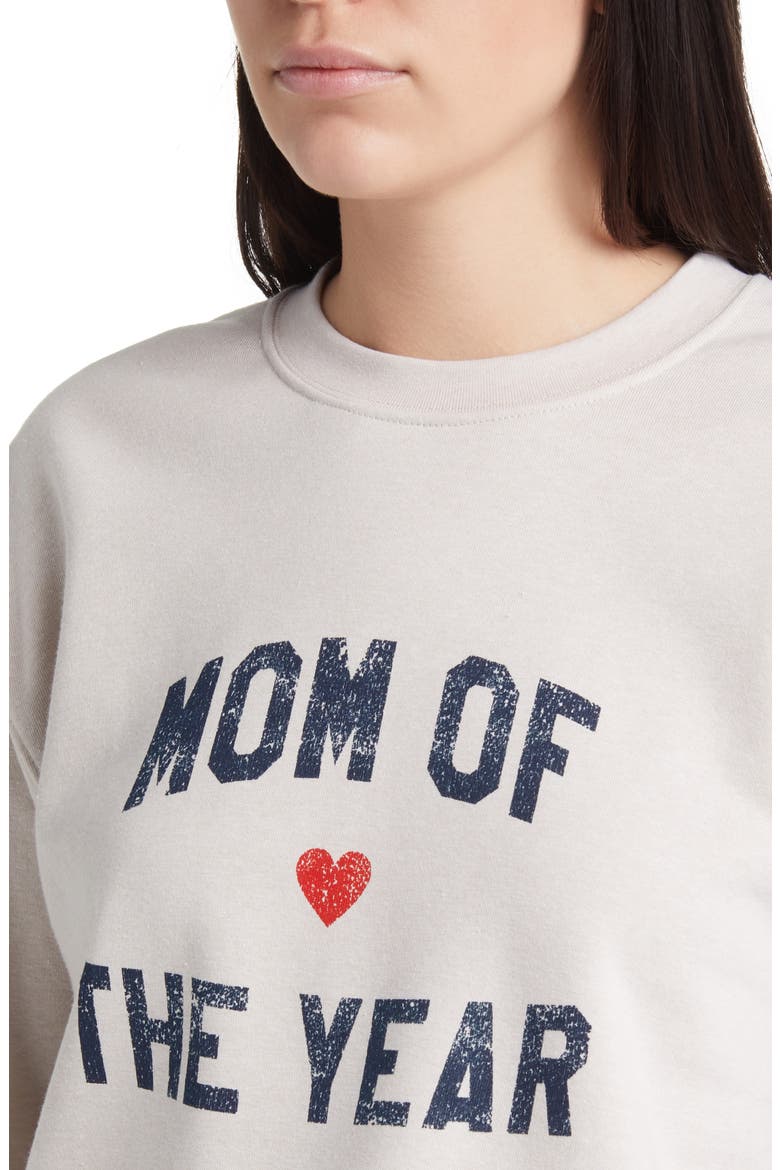 Mom of the Year Cotton Sweatshirt, Alternate, color, HEATHER OATMEAL