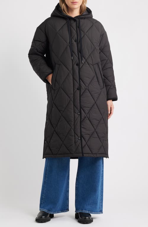 Bernardo Bren Quilted Puffer Coat In Black
