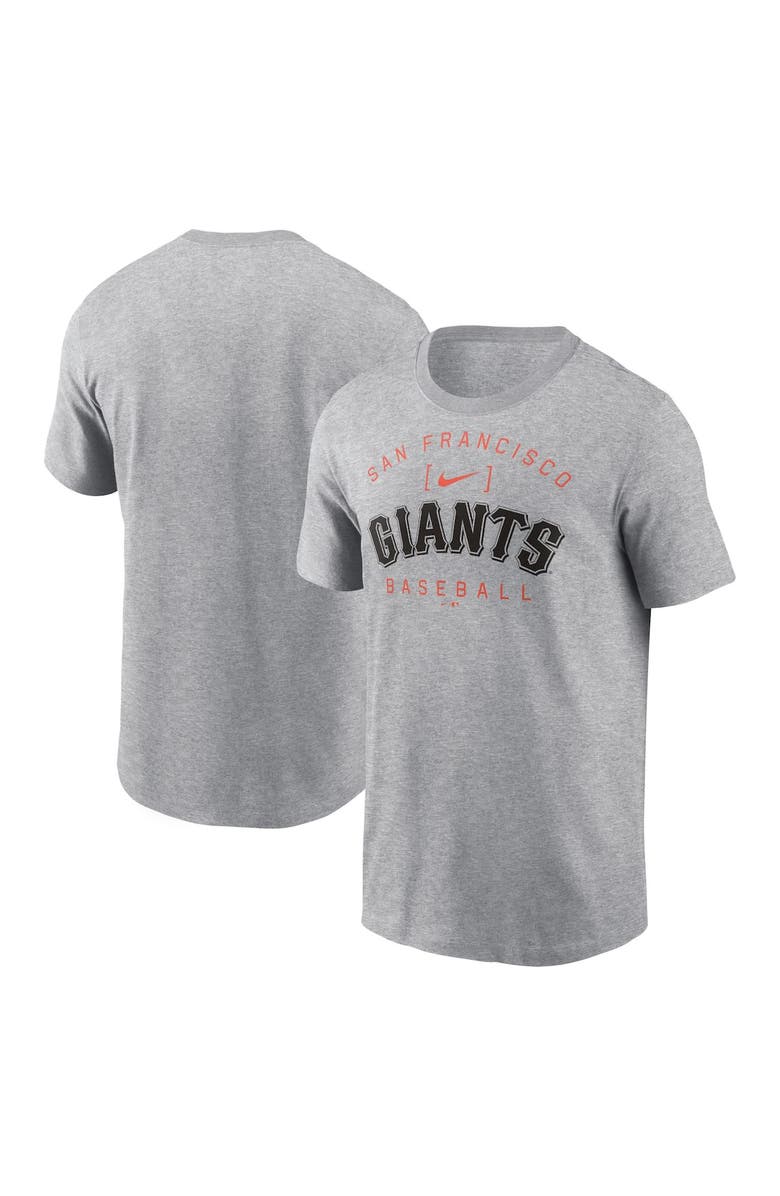 Nike Men's Nike Heather Gray San Francisco Giants Home Team Athletic Arch T-Shirt, Main, color, 
