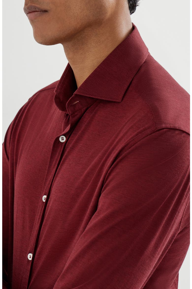 Spread collar shirt, Alternate, color, Cherry