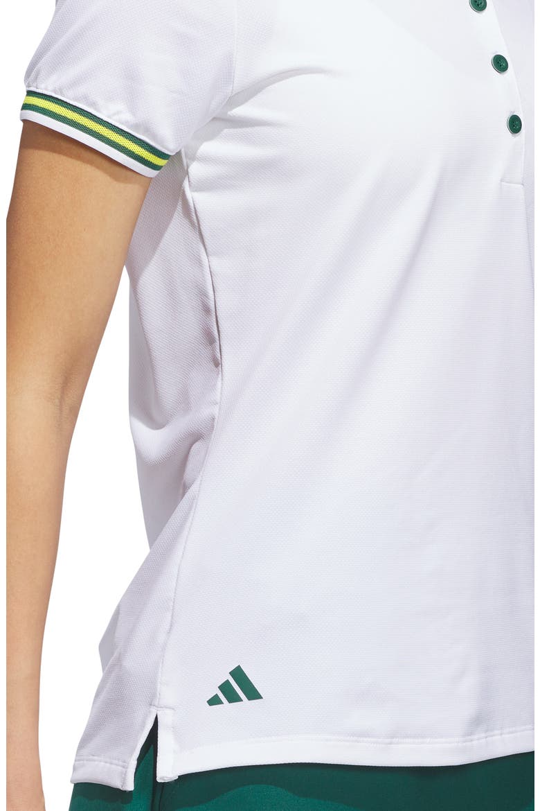 Ultimate365 Classic Knit Polo, Alternate, color, WHITE/ CGREEN