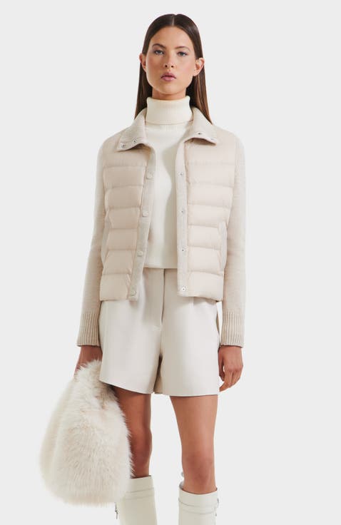Ellie Hybrid Knit & Light Down Jacket