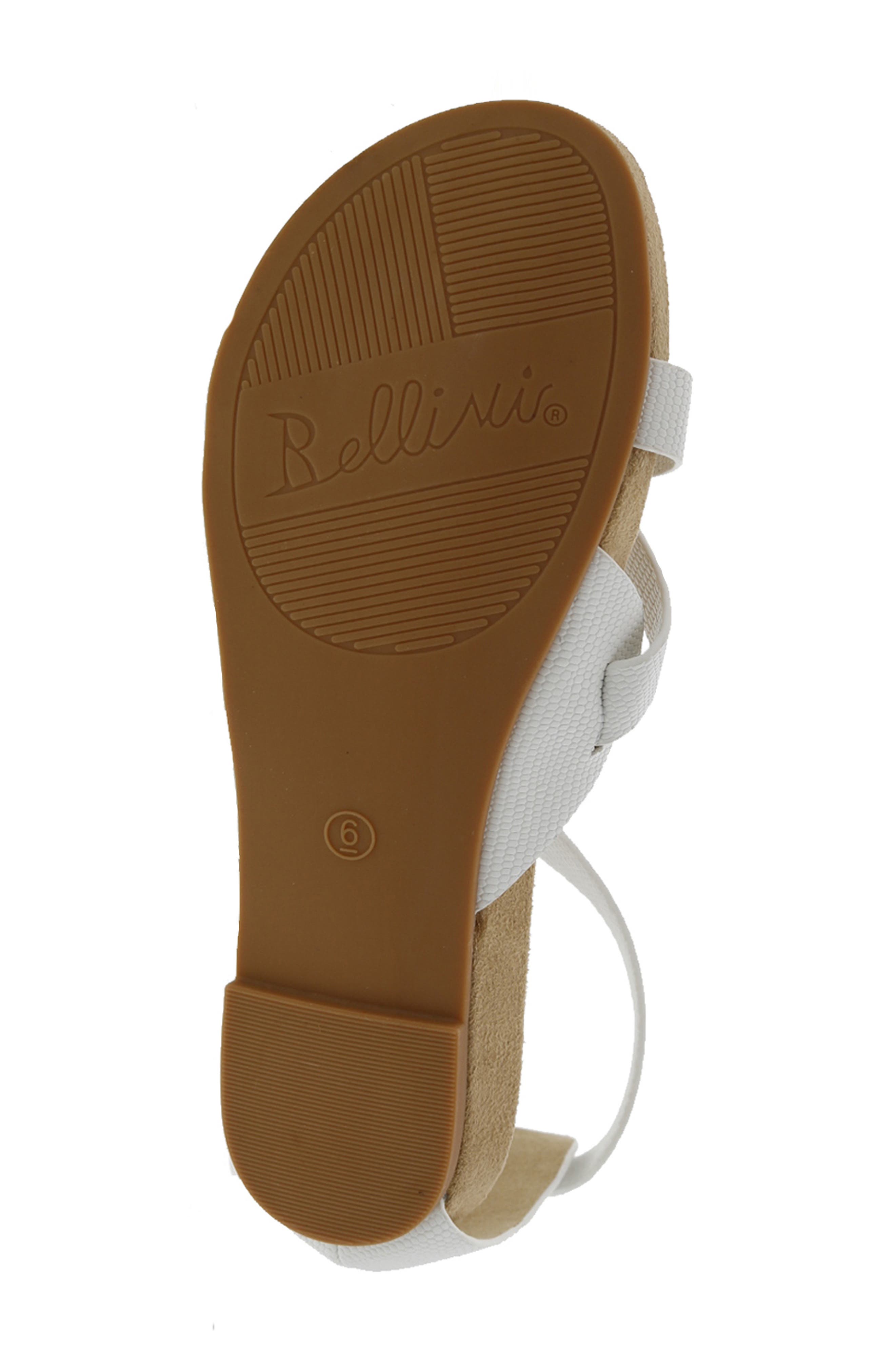 Nobu Strappy Flat Sandal, Alternate, color, WHITE