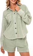 Threads 4 Thought Blaire Mineral Wash Fleece Shirt Jacket