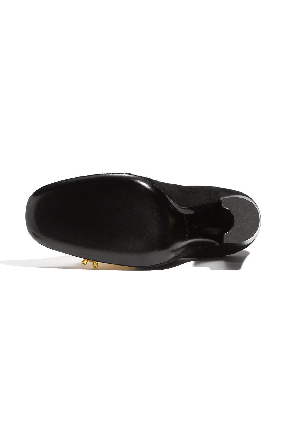'Shield' Loafer Pump, Alternate, color, BLACK SUEDE