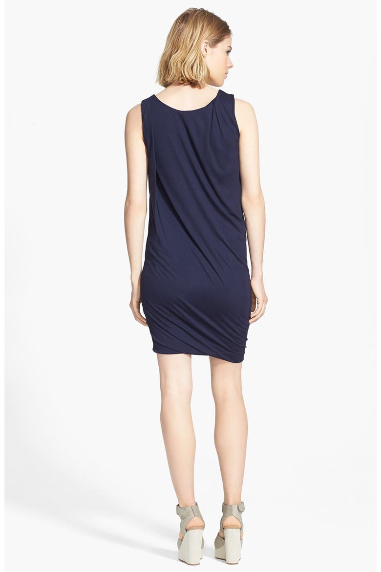 Drape Shift Dress, Alternate, color, COASTAL
