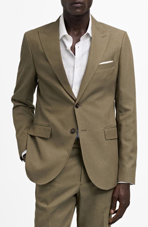 Slim Fit Lyocell & Cotton Blend Sport Coat