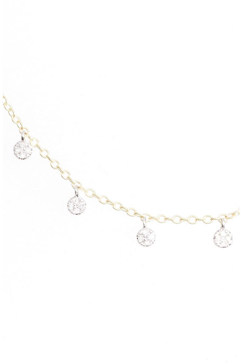 Diamond Disc Collar Necklace, Main, color, YELLOW GOLD