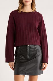 Elodie Contrast Stitch Pullover Sweater