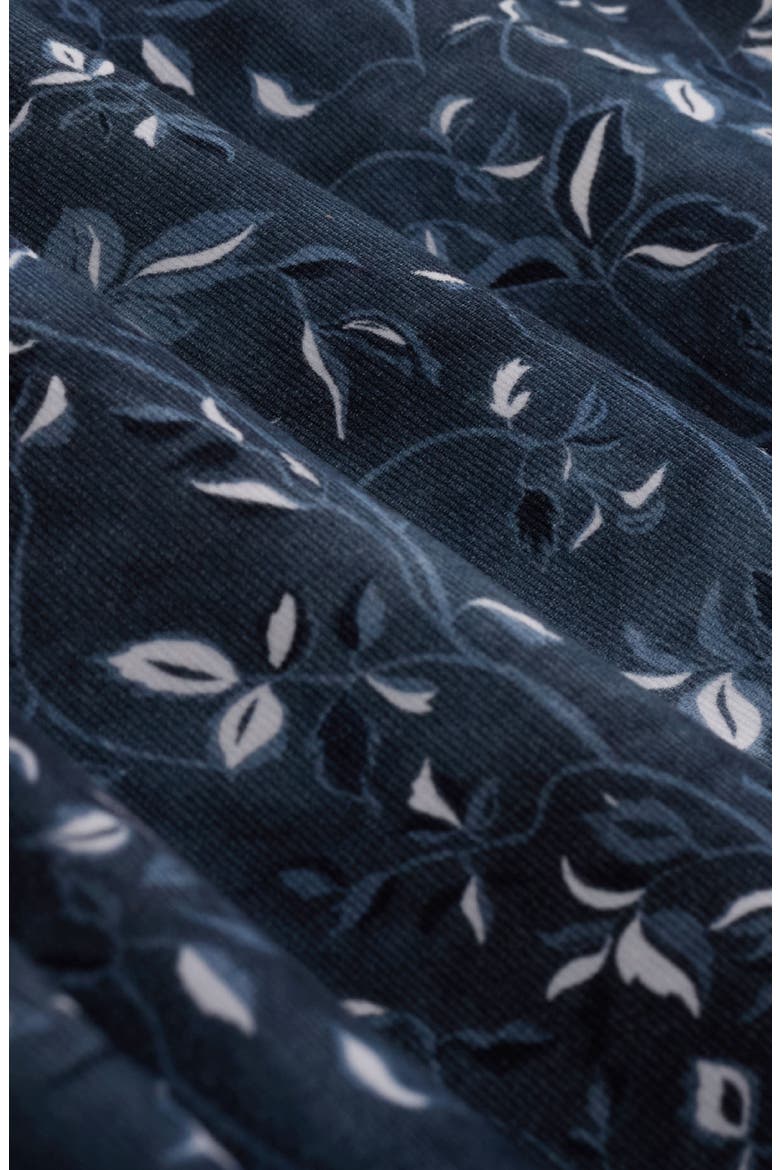Julian Shaped Fit Leaf Print Button-Up Shirt, Alternate, color, INK