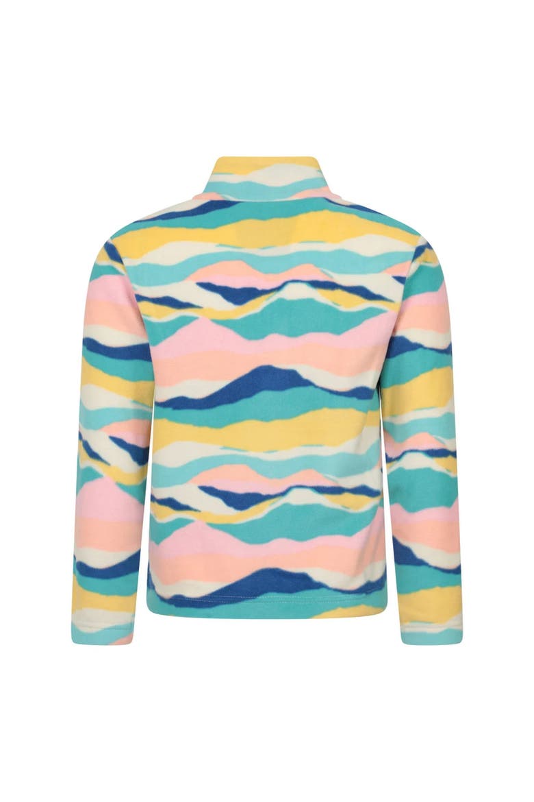 Childrens/Kids Endeavour Abstract Half Zip Fleece Top, Alternate, color, Mixed