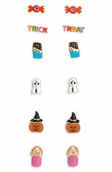 6-Pack Halloween Stud Earrings